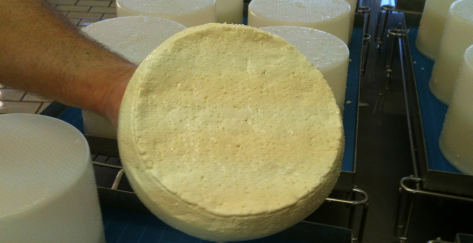 Hand moulding the cheese 2